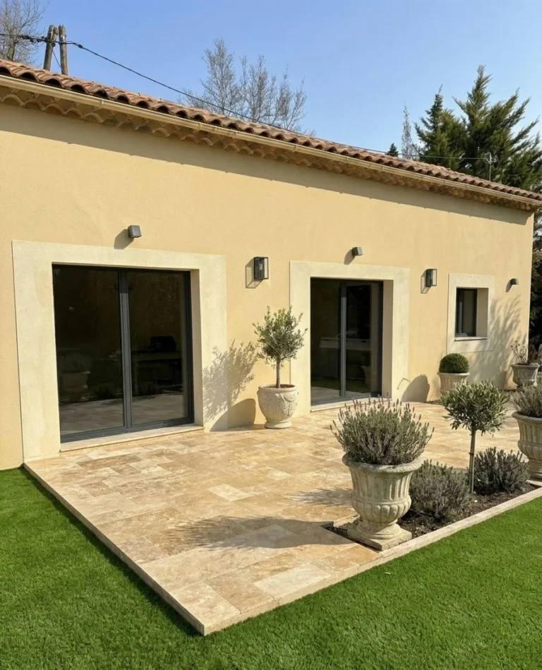 Avant/Après: Agrandissement de 3 ouvertures et pose de 3 menuiseries aluminium Profils Systèmes gamme Cuzco