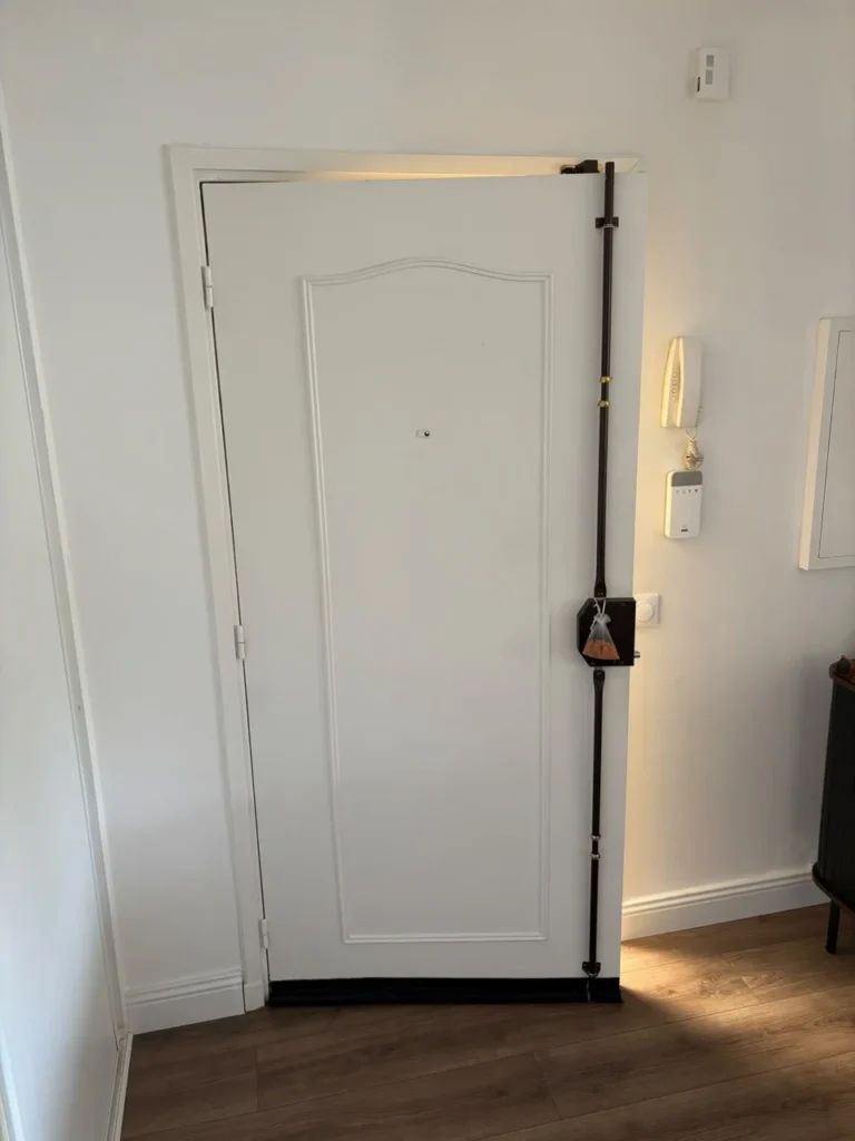Avant/Après : Installation d’une porte palière Rachel P modèle Stéphanie